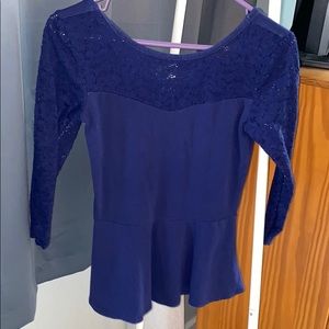 Purple peplum top!